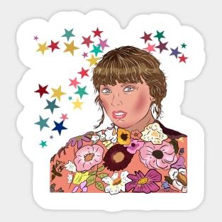 Taylor shining stars and flowers Sticker